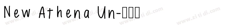 New Athena Un字体转换